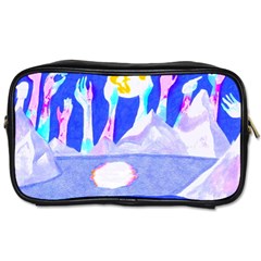 Angel s City In Blue Toiletries Bag (two Sides) by okhismakingart