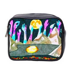 Angel s City Scanned Version Mini Toiletries Bag (two Sides) by okhismakingart