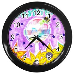 Artificial Substitution Wall Clock (black) by okhismakingart