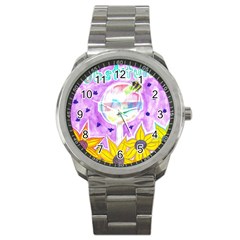 Artificial Substitution Sport Metal Watch by okhismakingart