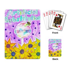 Artificial Substitution Playing Cards Single Design by okhismakingart