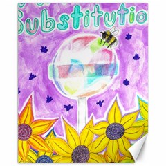 Artificial Substitution Canvas 11  X 14  by okhismakingart