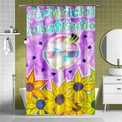 Artificial Substitution Shower Curtain 48  X 72  (small)  by okhismakingart