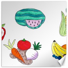 Fruits Veggies Canvas 12  X 12  by okhismakingart