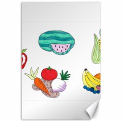 Fruits Veggies Canvas 24  X 36  by okhismakingart