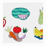 Fruits Veggies Medium Glasses Cloth Front