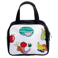 Fruits Veggies Classic Handbag (two Sides) by okhismakingart