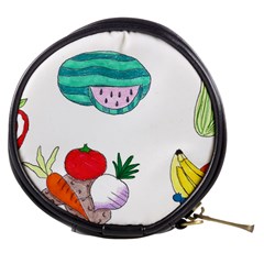 Fruits Veggies Mini Makeup Bag by okhismakingart