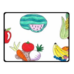 Fruits Veggies Fleece Blanket (small)