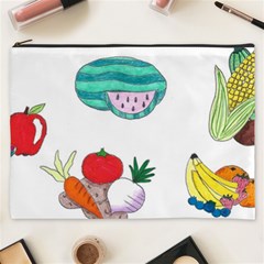 Fruits Veggies Cosmetic Bag (xxxl) by okhismakingart