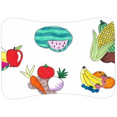 Fruits Veggies Velour Seat Head Rest Cushion by okhismakingart