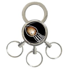 Friendly Firework Squid 3-ring Key Chains by okhismakingart