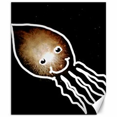 Friendly Firework Squid Canvas 8  X 10  by okhismakingart