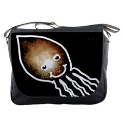 Friendly Firework Squid Messenger Bag by okhismakingart