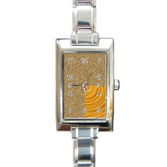 Electric Field Art Ii Rectangle Italian Charm Watch by okhismakingart