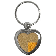 Electric Field Art Ii Key Chains (heart)  by okhismakingart