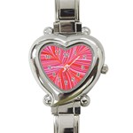 Electric Field Art III Heart Italian Charm Watch Front