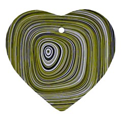 Electric Field Art Iv Ornament (heart)