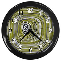 Electric Field Art Iv Wall Clock (black) by okhismakingart