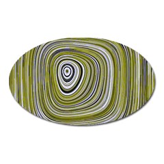 Electric Field Art Iv Oval Magnet by okhismakingart