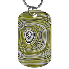 Electric Field Art Iv Dog Tag (one Side) by okhismakingart