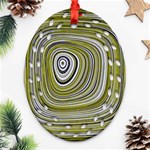 Electric Field Art IV Oval Filigree Ornament (Two Sides) Front