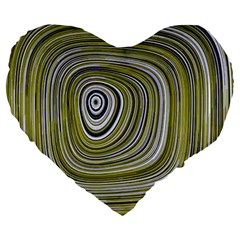 Electric Field Art Iv Large 19  Premium Heart Shape Cushions by okhismakingart