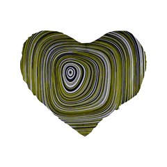 Electric Field Art Iv Standard 16  Premium Flano Heart Shape Cushions by okhismakingart