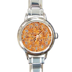 Electric Field Art V Round Italian Charm Watch by okhismakingart