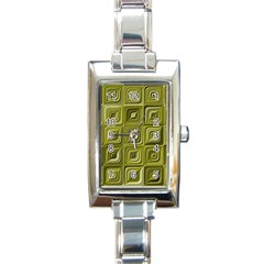 Electric Field Art Vi Rectangle Italian Charm Watch by okhismakingart