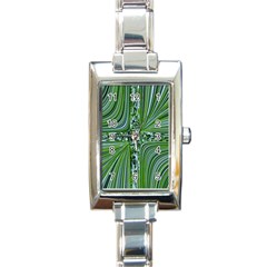 Electric Field Art Vii Rectangle Italian Charm Watch by okhismakingart