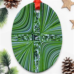 Electric Field Art Vii Ornament (oval) by okhismakingart