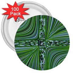 Electric Field Art Vii 3  Buttons (100 Pack)  by okhismakingart