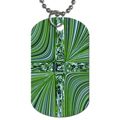 Electric Field Art Vii Dog Tag (one Side) by okhismakingart