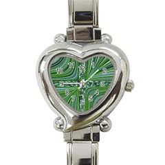 Electric Field Art Vii Heart Italian Charm Watch by okhismakingart