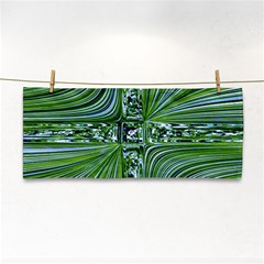 Electric Field Art Vii Hand Towel by okhismakingart