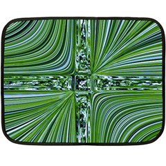 Electric Field Art Vii Fleece Blanket (mini) by okhismakingart