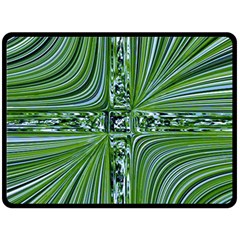 Electric Field Art Vii Fleece Blanket (large)  by okhismakingart