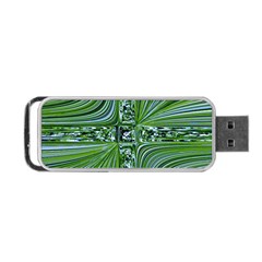 Electric Field Art Vii Portable Usb Flash (one Side) by okhismakingart