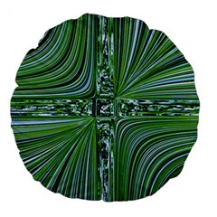 Electric Field Art Vii Large 18  Premium Flano Round Cushions by okhismakingart