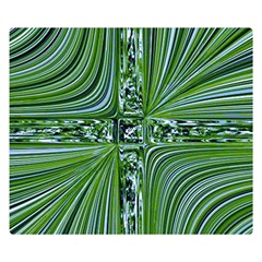 Electric Field Art Vii Double Sided Flano Blanket (small)  by okhismakingart