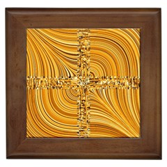 Electric Field Art Viii Framed Tiles by okhismakingart