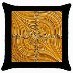 Electric Field Art Viii Throw Pillow Case (black) by okhismakingart