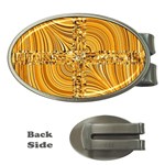 Electric Field Art VIII Money Clips (Oval)  Front