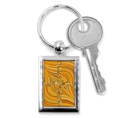 Electric Field Art Viii Key Chains (rectangle)  by okhismakingart