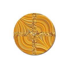 Electric Field Art Viii Magnet 3  (round) by okhismakingart