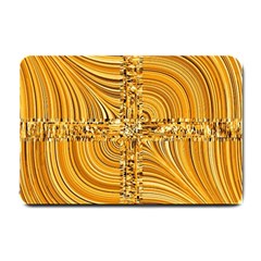 Electric Field Art Viii Small Doormat  by okhismakingart