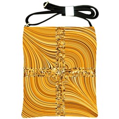 Electric Field Art Viii Shoulder Sling Bag by okhismakingart