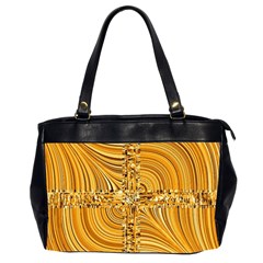 Electric Field Art Viii Oversize Office Handbag (2 Sides) by okhismakingart