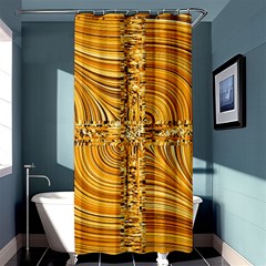 Electric Field Art Viii Shower Curtain 36  X 72  (stall)  by okhismakingart